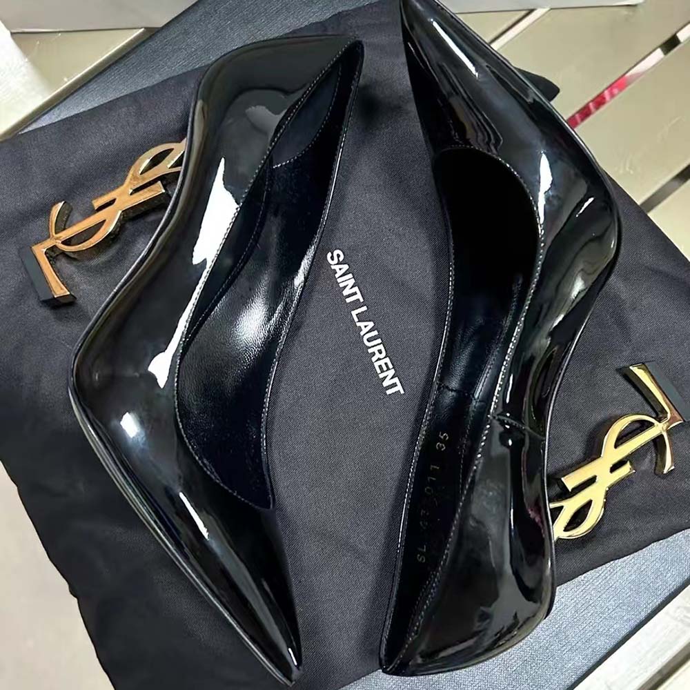 Saint Laurent YSL Women Opyum Pumps in Patent Leather-Black - image 4
