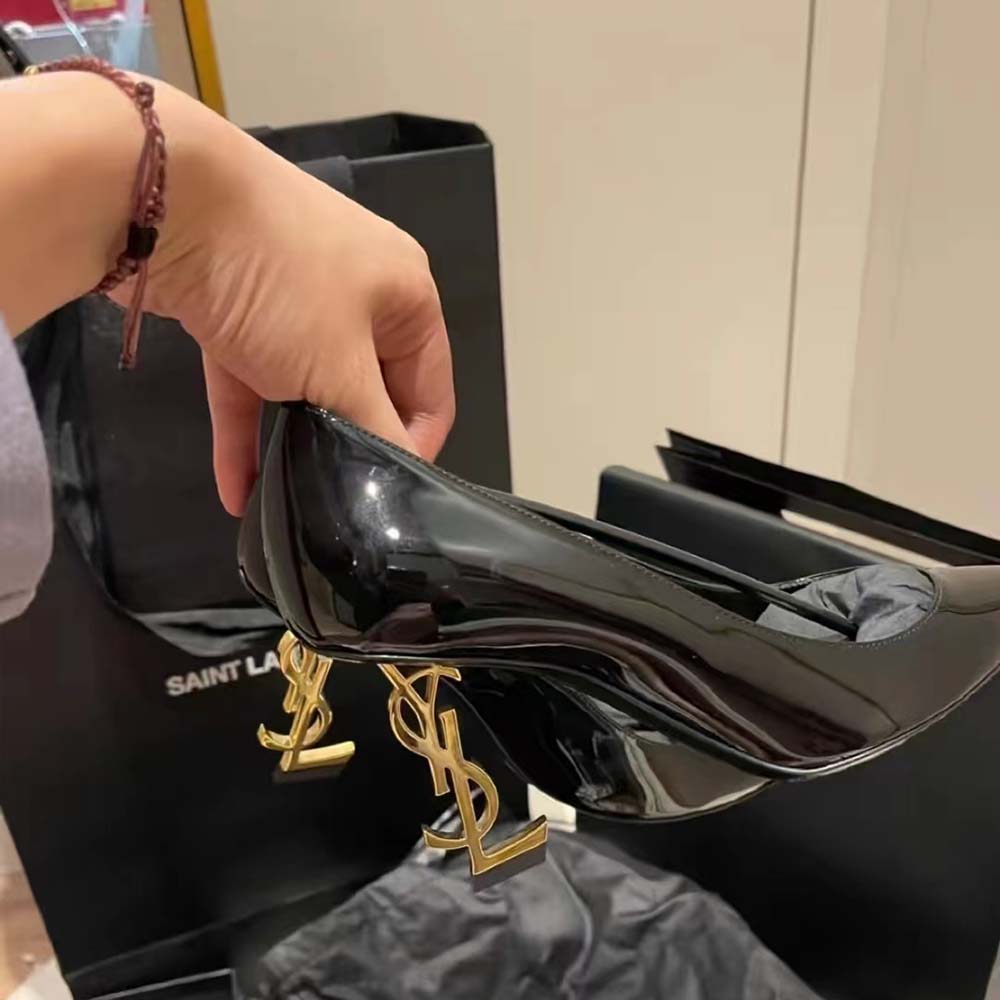 Saint Laurent YSL Women Opyum Pumps in Patent Leather-Black - image 5