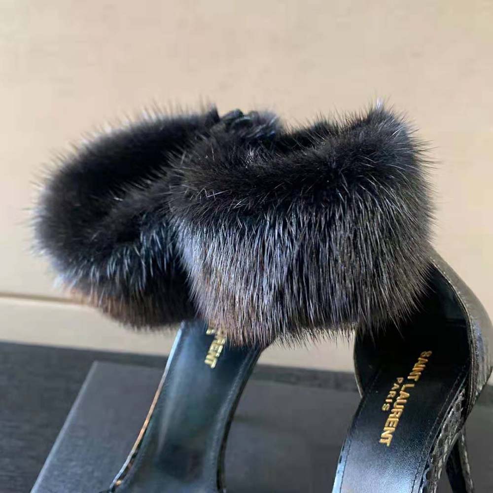 Saint Laurent YSL Women Satine Sandals in Lacquered Ayers - image 8