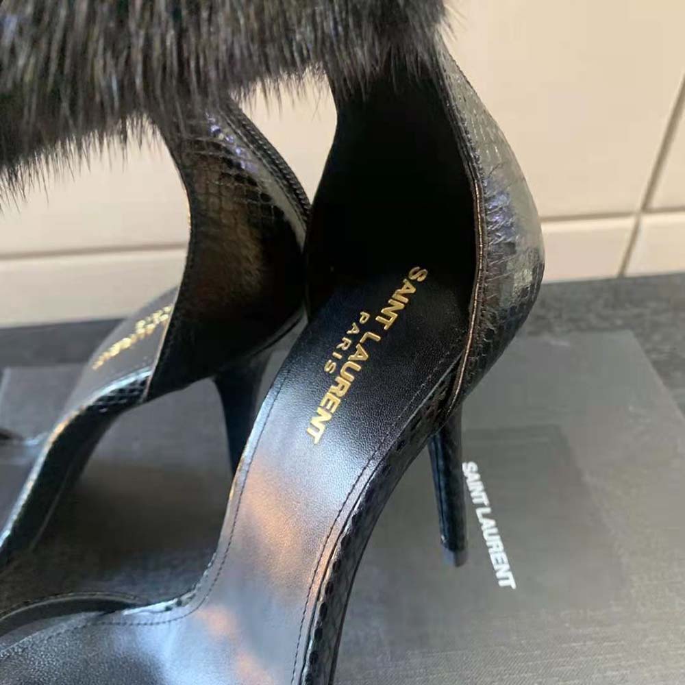 Saint Laurent YSL Women Satine Sandals in Lacquered Ayers - image 7