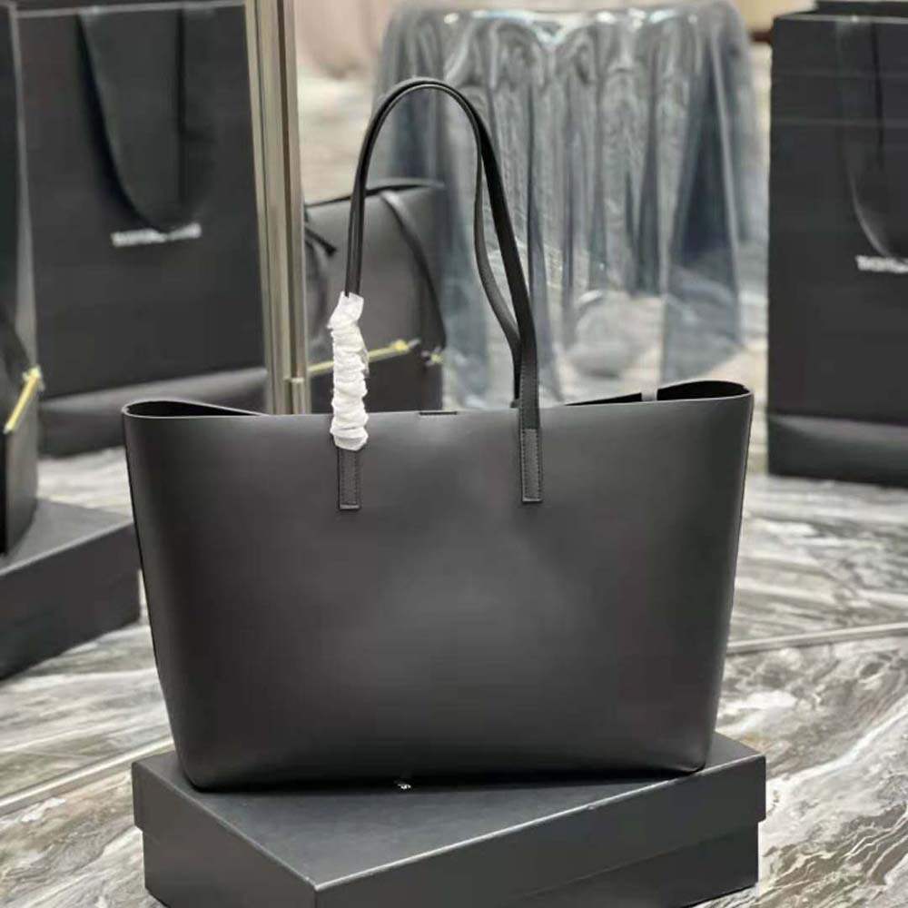 Saint Laurent YSL Women Shopping Saint Laurent E/W in Supple Leather-Black - image 4