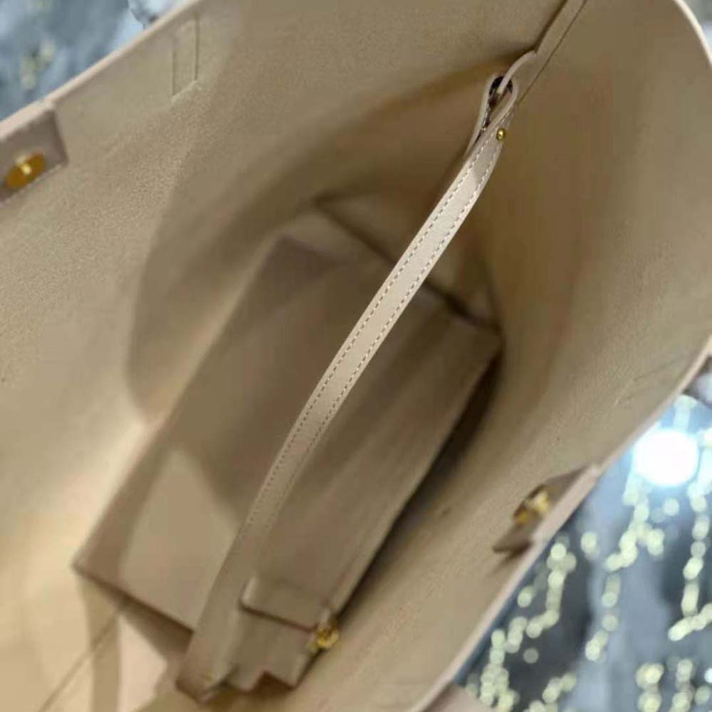Saint Laurent YSL Women Shopping Saint Laurent N/S in Supple Leather-Sandy - image 10