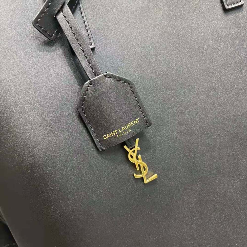 Saint Laurent YSL Women Shopping Saint Laurent Toy in Supple Leather-Black - image 9