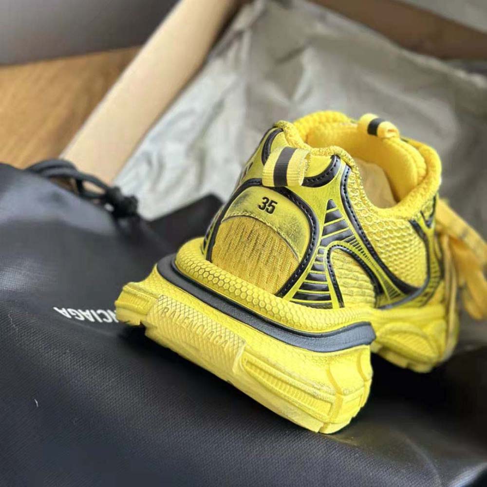 Balenciaga Unisex 3XL Sneaker in Yellow and Black Mesh and Polyurethane - image 10