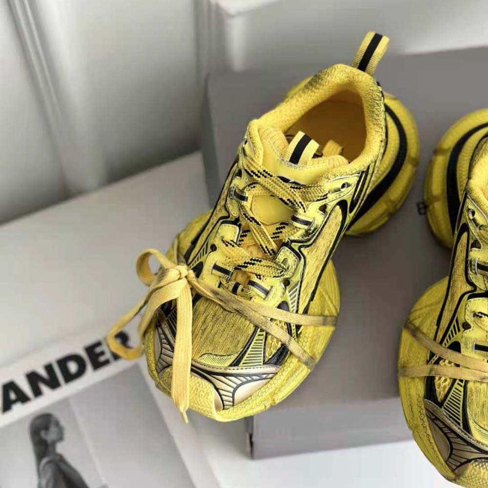 Balenciaga Unisex 3XL Sneaker in Yellow and Black Mesh and Polyurethane - image 5