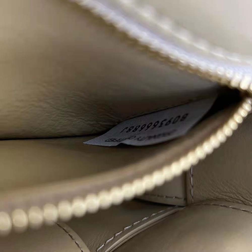 Bottega Veneta Women Cassette Foulard Intreccio Leather Cross-Body Bag-Beige - image 10