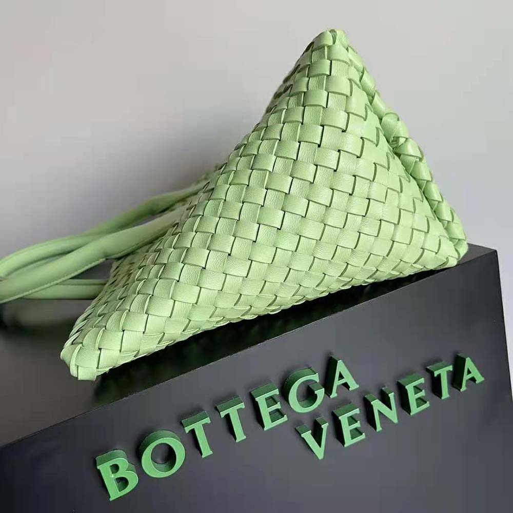 Bottega Veneta Women Medium Cabat Leather Tote Bag with Detachable Strap-Aqua - image 4