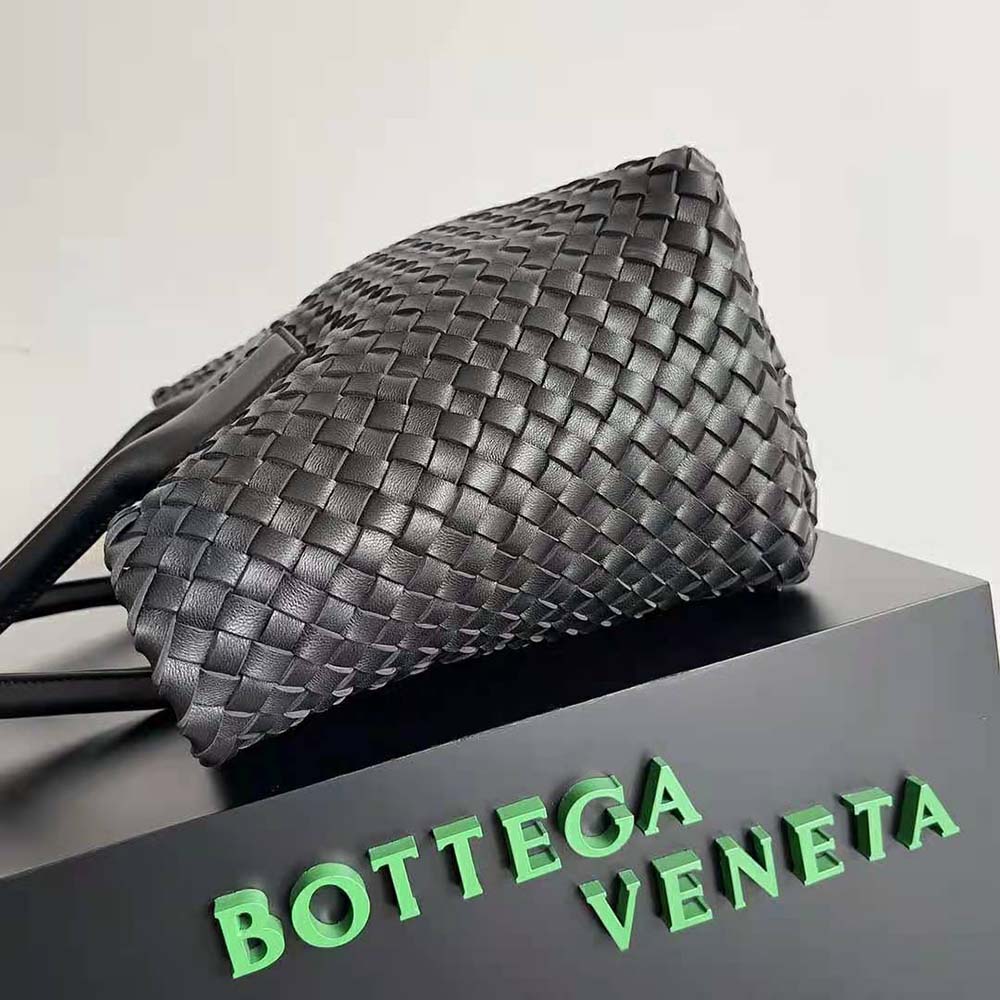 Bottega Veneta Women Medium Cabat Leather Tote Bag with Detachable Strap-Black - image 4