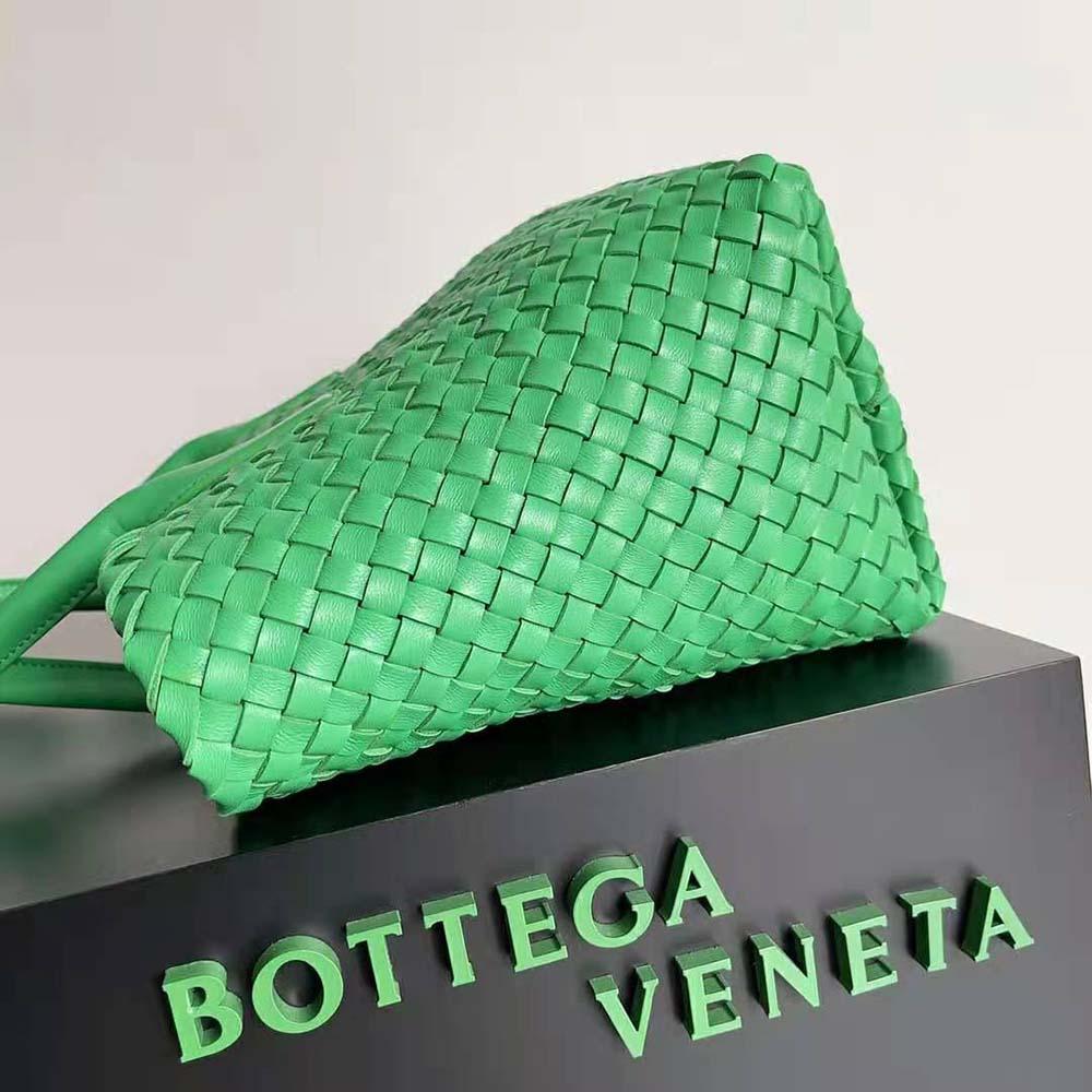 Bottega Veneta Women Medium Cabat Leather Tote Bag with Detachable Strap-Green - image 4