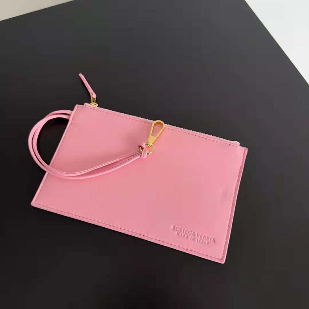 Bottega Veneta Women Mini Cabat Intreccio Leather Tote Bag with Detachable Strap-Pink - image 6