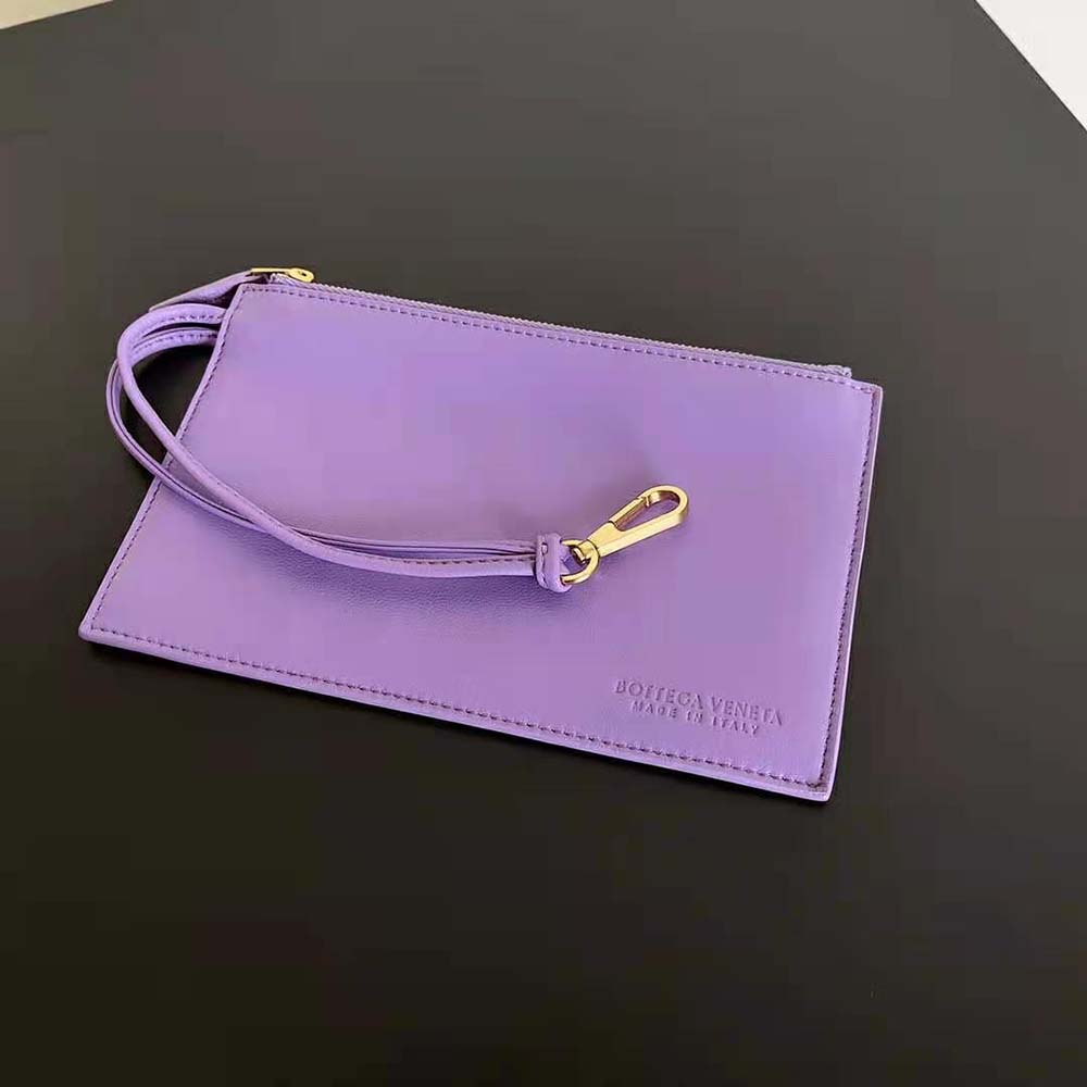 Bottega Veneta Women Mini Cabat Intreccio Leather Tote Bag with Detachable Strap-Purple - image 9