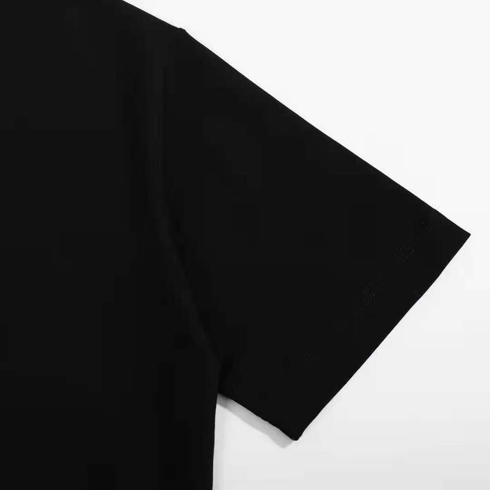 Burberry Men Embroidered Oak Leaf Crest Cotton T-shirt-Black - image 7
