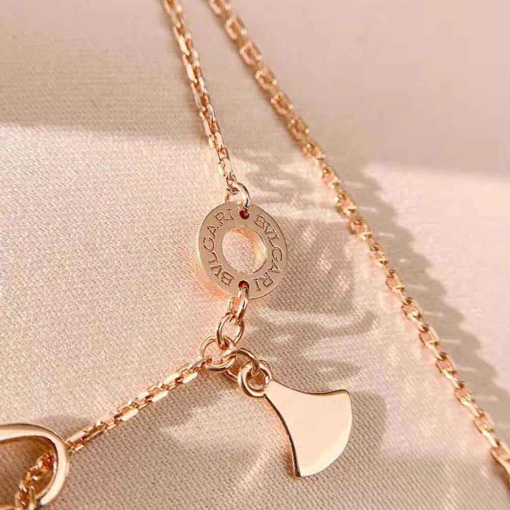 Bvlgari Women DIVAS’ DREAM Necklace in 18 KT Rose Gold Set-Pink - image 8