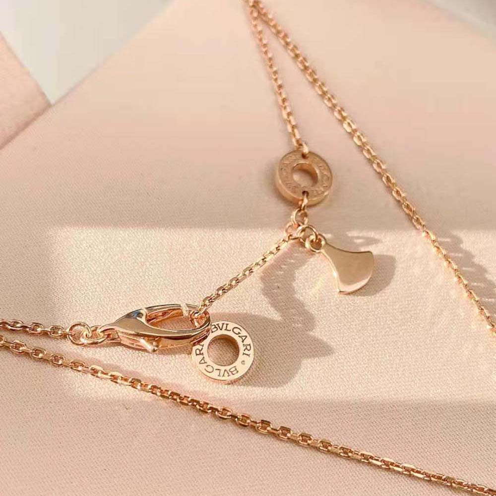 Bvlgari Women DIVAS’ DREAM Necklace in 18 KT Rose Gold Set-Pink - image 7