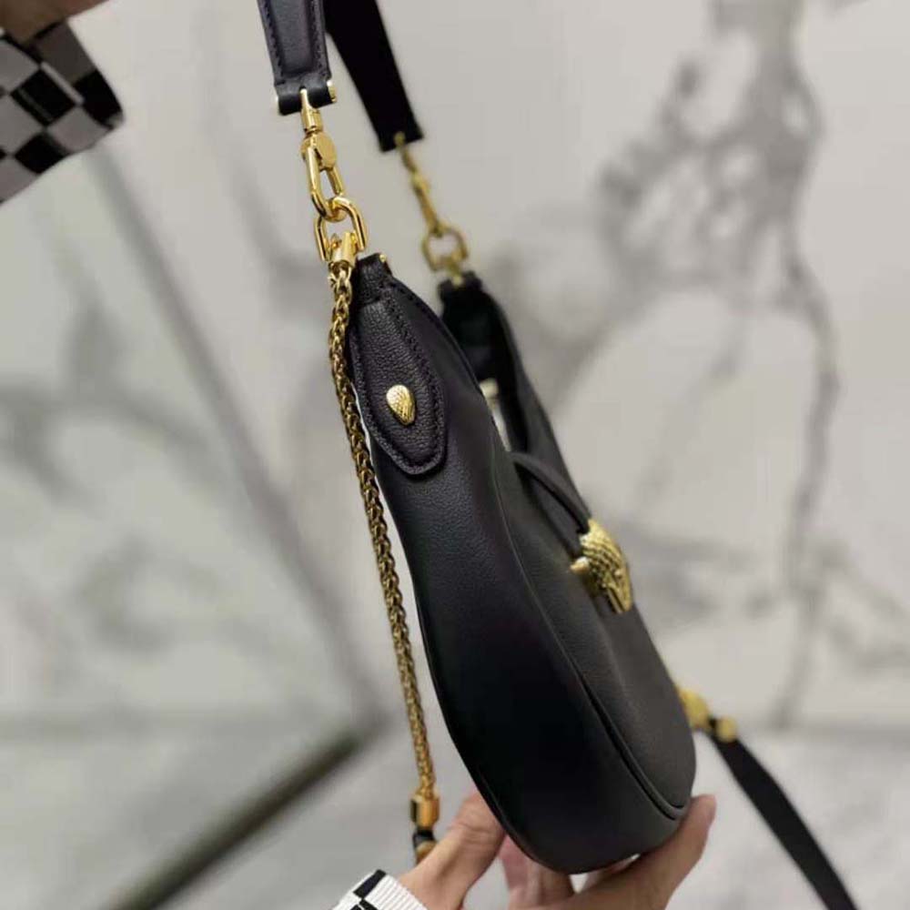 Bvlgari Women Serpenti Ellipse Shoulder Bag-Black - image 6
