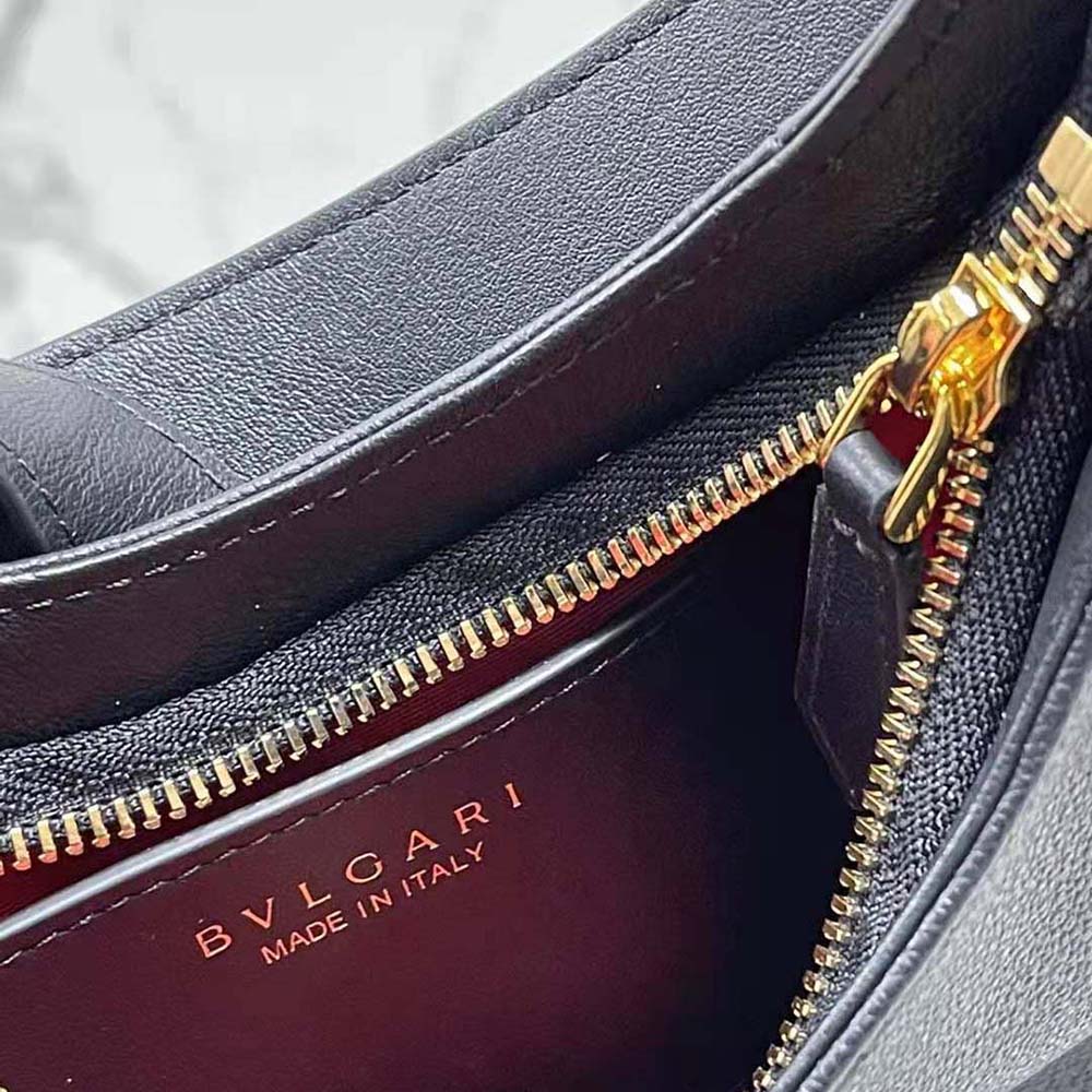 Bvlgari Women Serpenti Ellipse Shoulder Bag-Black - image 10