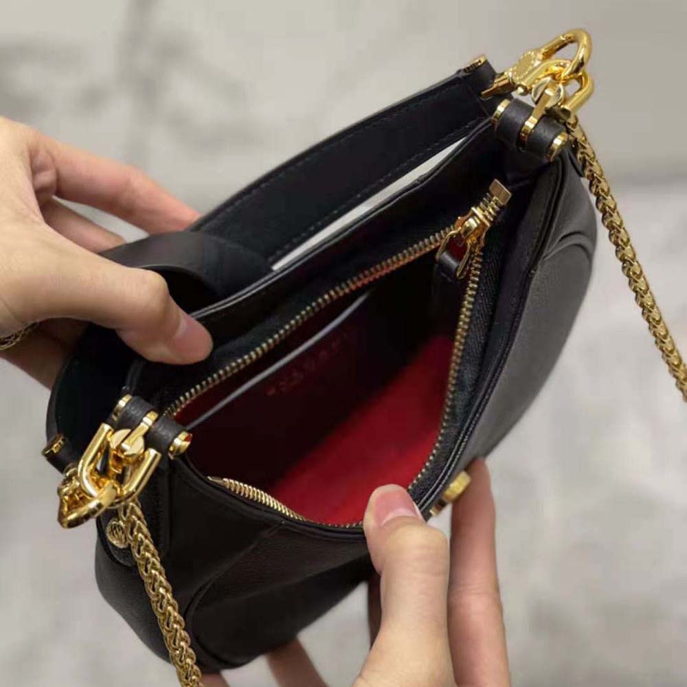 Bvlgari Women Serpenti Ellipse Shoulder Bag-Black - image 9