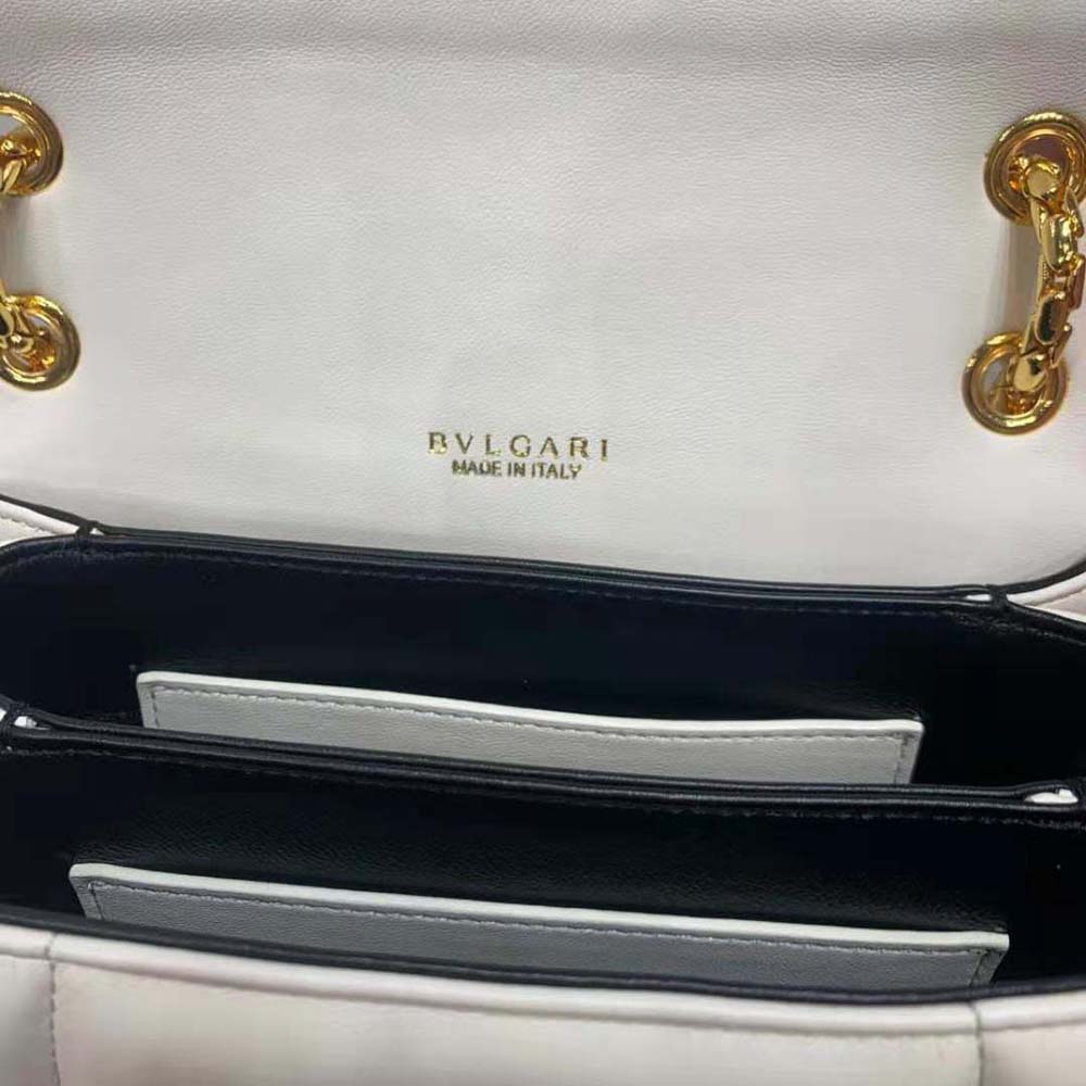 Bvlgari Women Serpenti Reverse Shoulder Bag-White - image 10