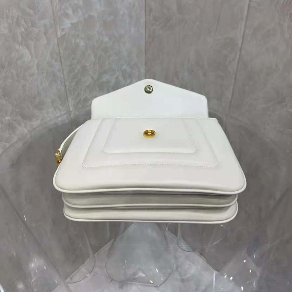 Bvlgari Women Serpenti Reverse Shoulder Bag-White - image 7