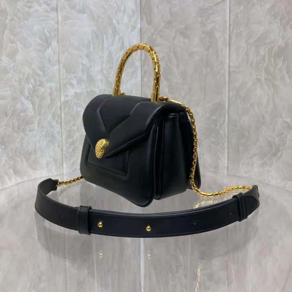 Bvlgari Women Serpenti Reverse Top Handle-Black - image 4