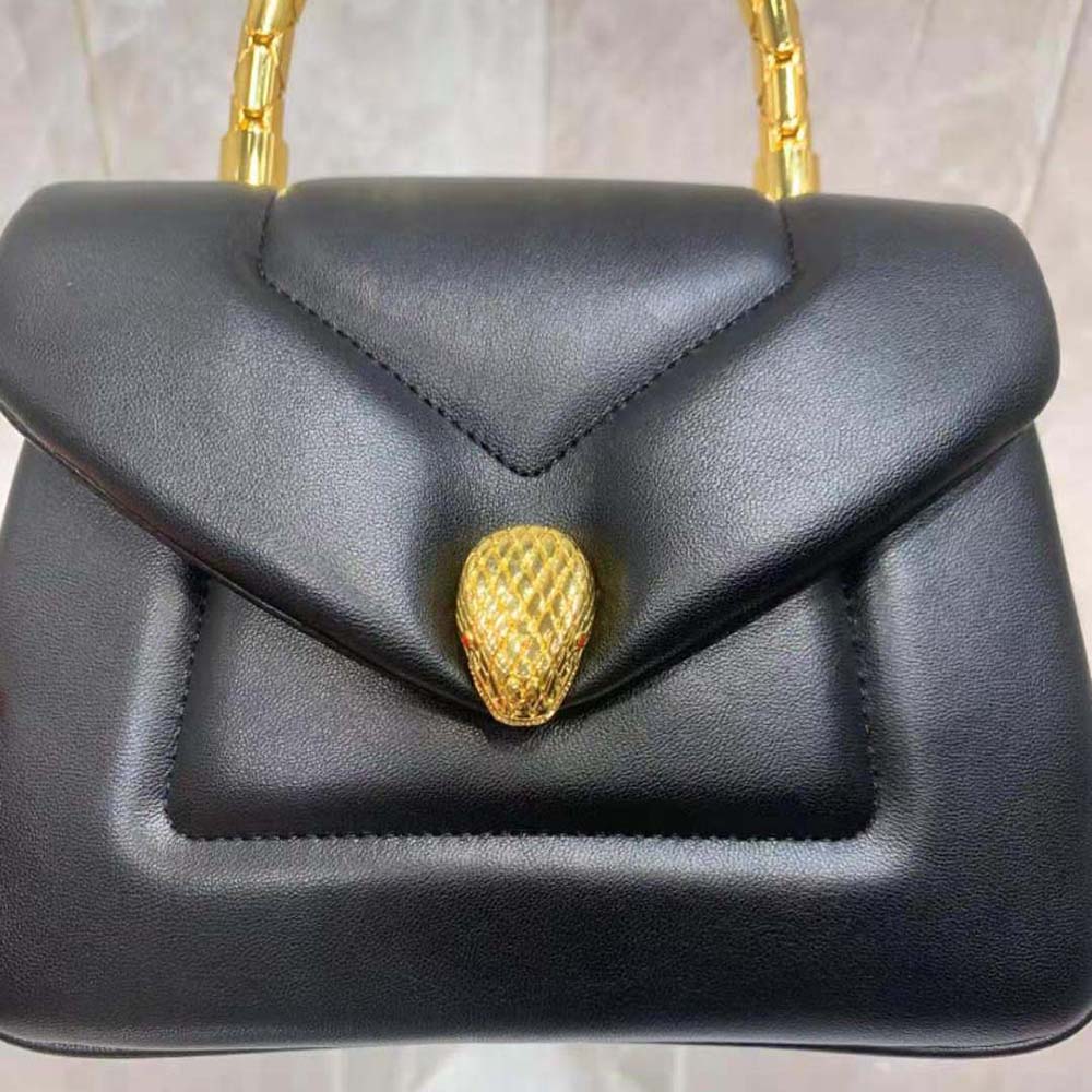 Bvlgari Women Serpenti Reverse Top Handle-Black - image 7