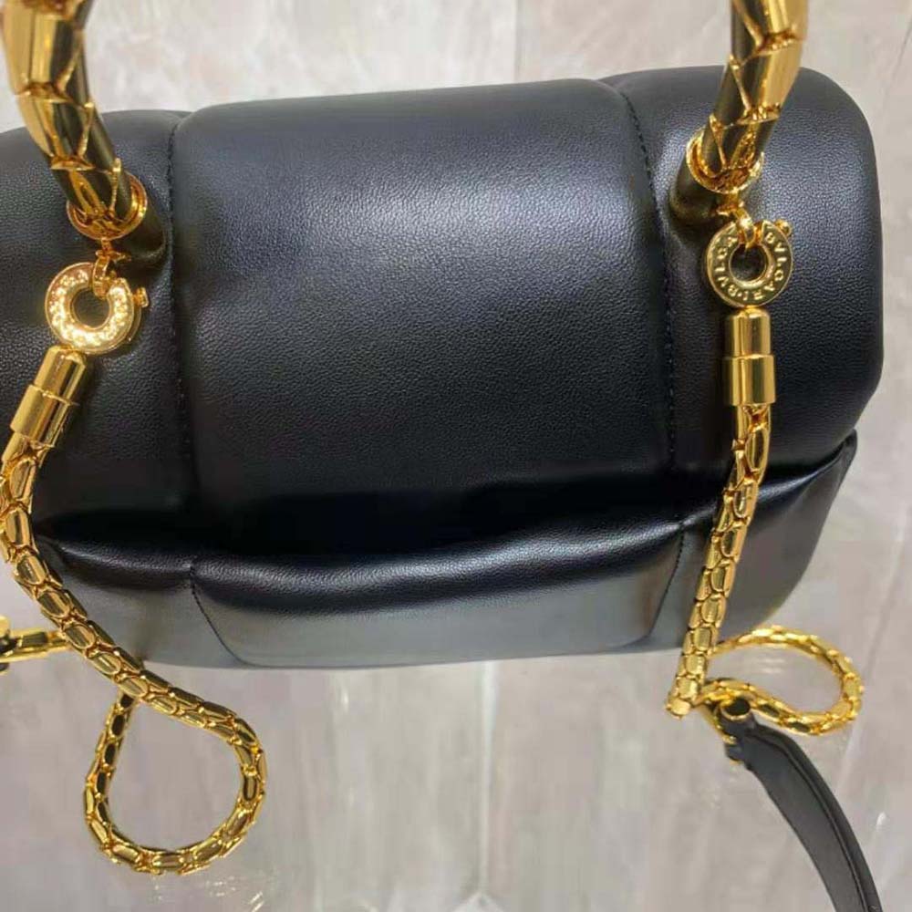Bvlgari Women Serpenti Reverse Top Handle-Black - image 8