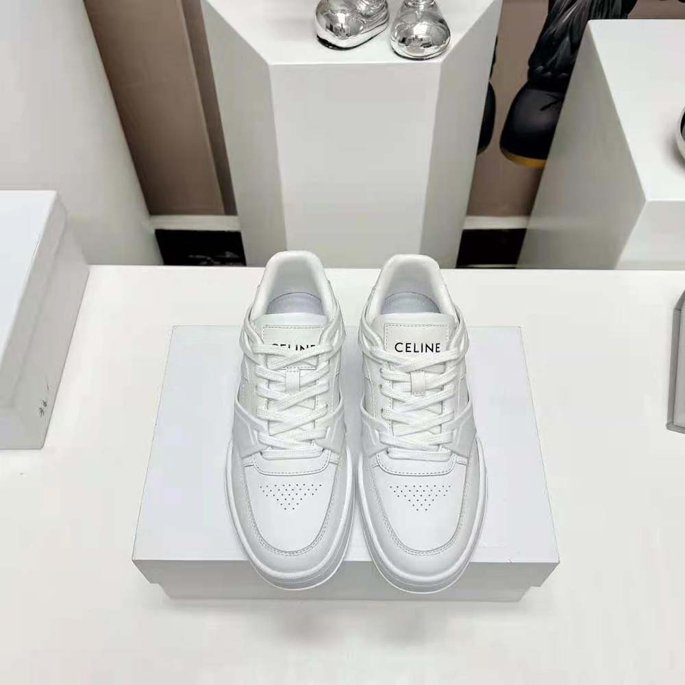 Top-down angle showing sleek silhouette of Celine Men CT-07 Trainer sneaker