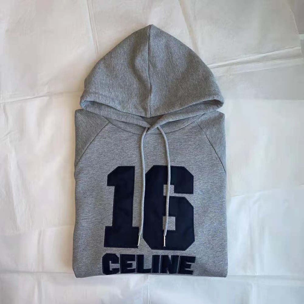 Celine Women Celine 16 Hoodie Dress in Cotton Fleece - image 10