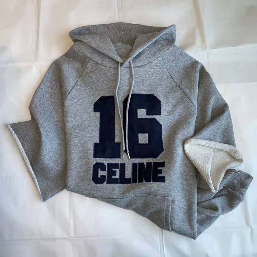 Celine Women Celine 16 Hoodie Dress in Cotton Fleece - image 6