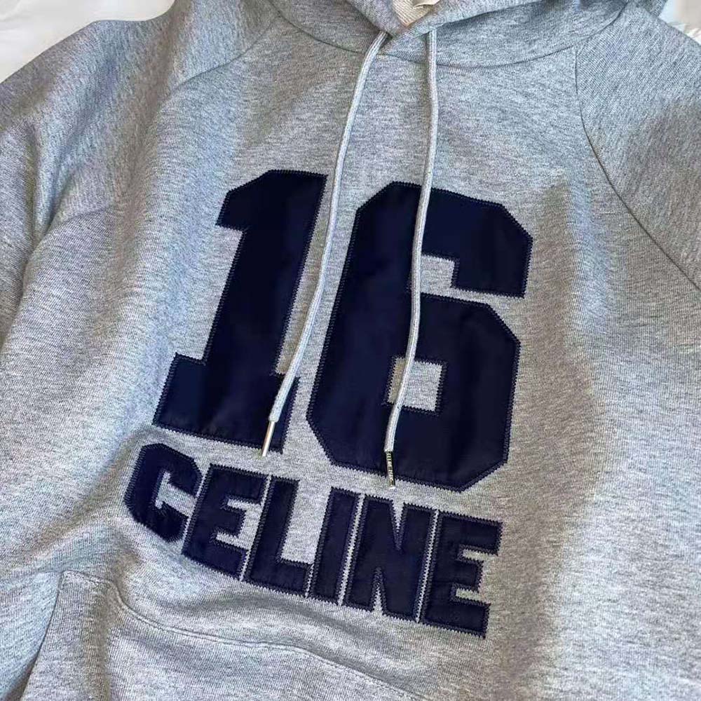 Celine Women Celine 16 Hoodie Dress in Cotton Fleece - image 7