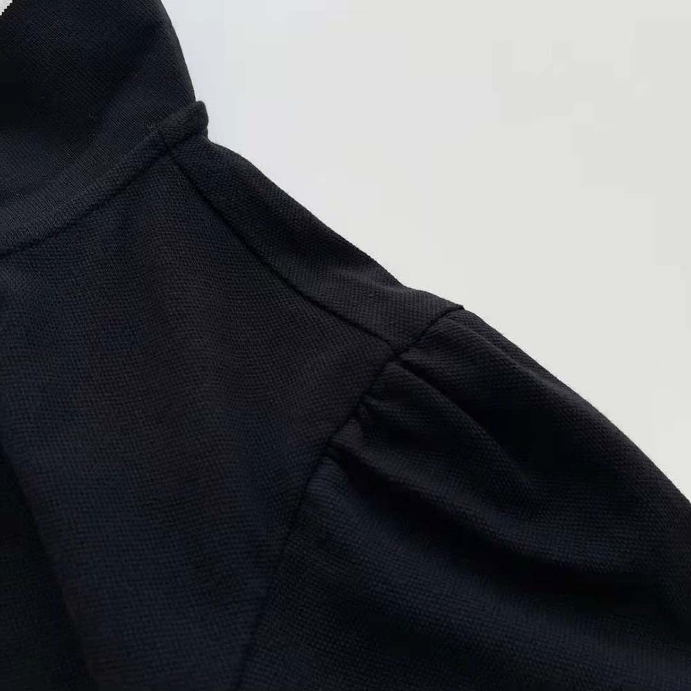 Celine Women Cropped Triomphe Polo Shirt in Cotton Piqué - image 9
