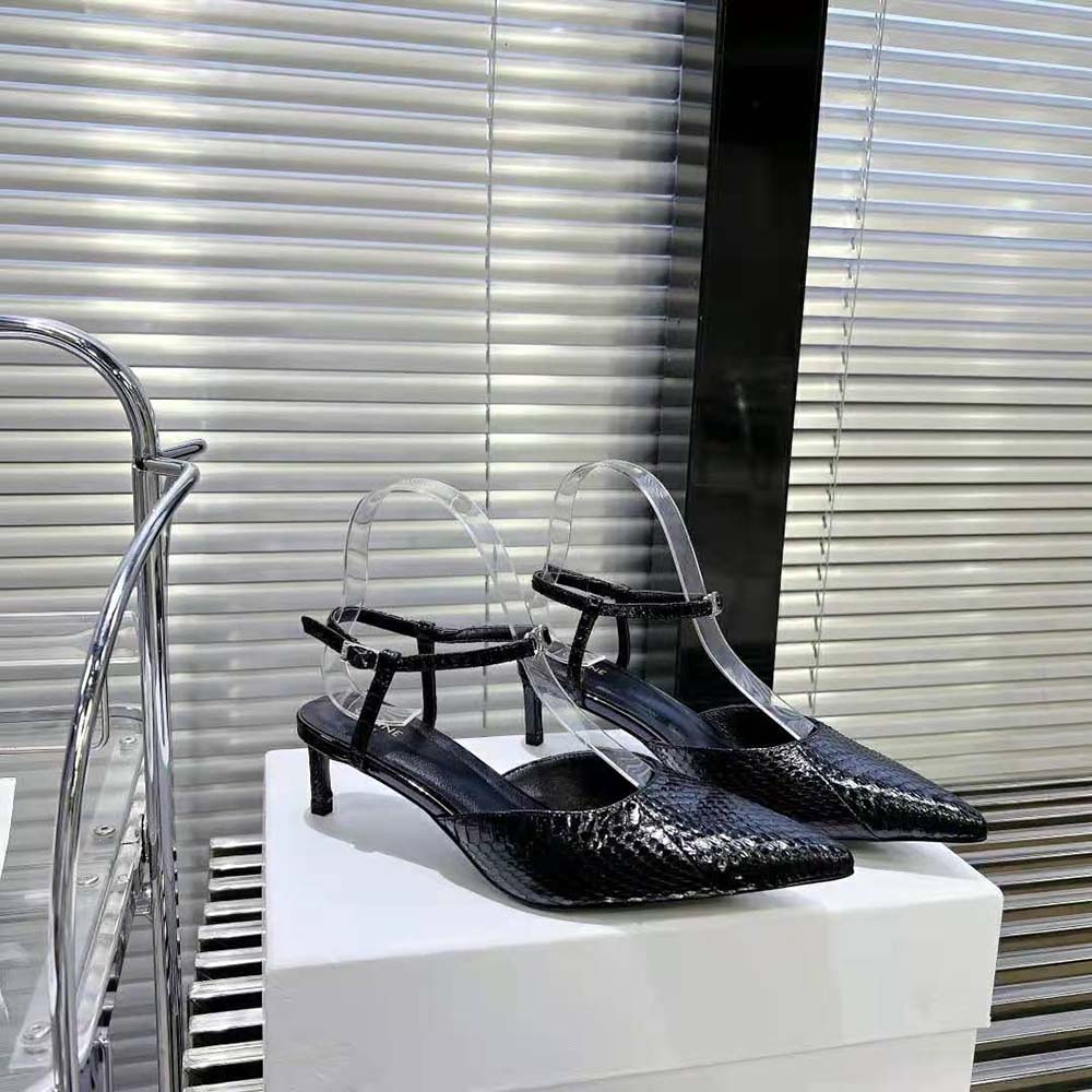 Celine Women Kitten in Sequins and Calfskin-Black - image 6