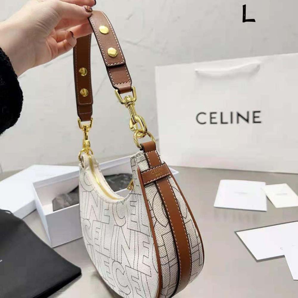 Celine Women Medium Ava Strap Bag in Textile with Celine All-Over Print - image 6
