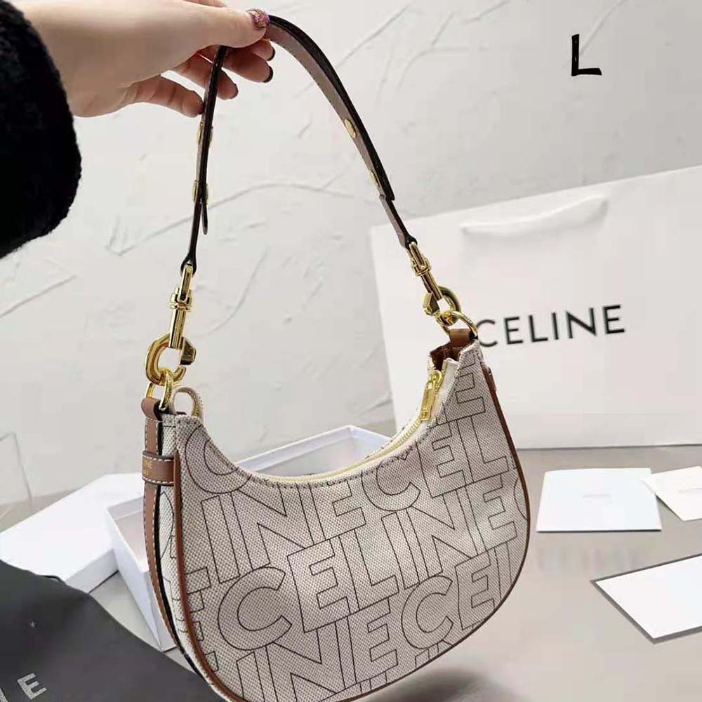 Celine Women Medium Ava Strap Bag in Textile with Celine All-Over Print - image 4