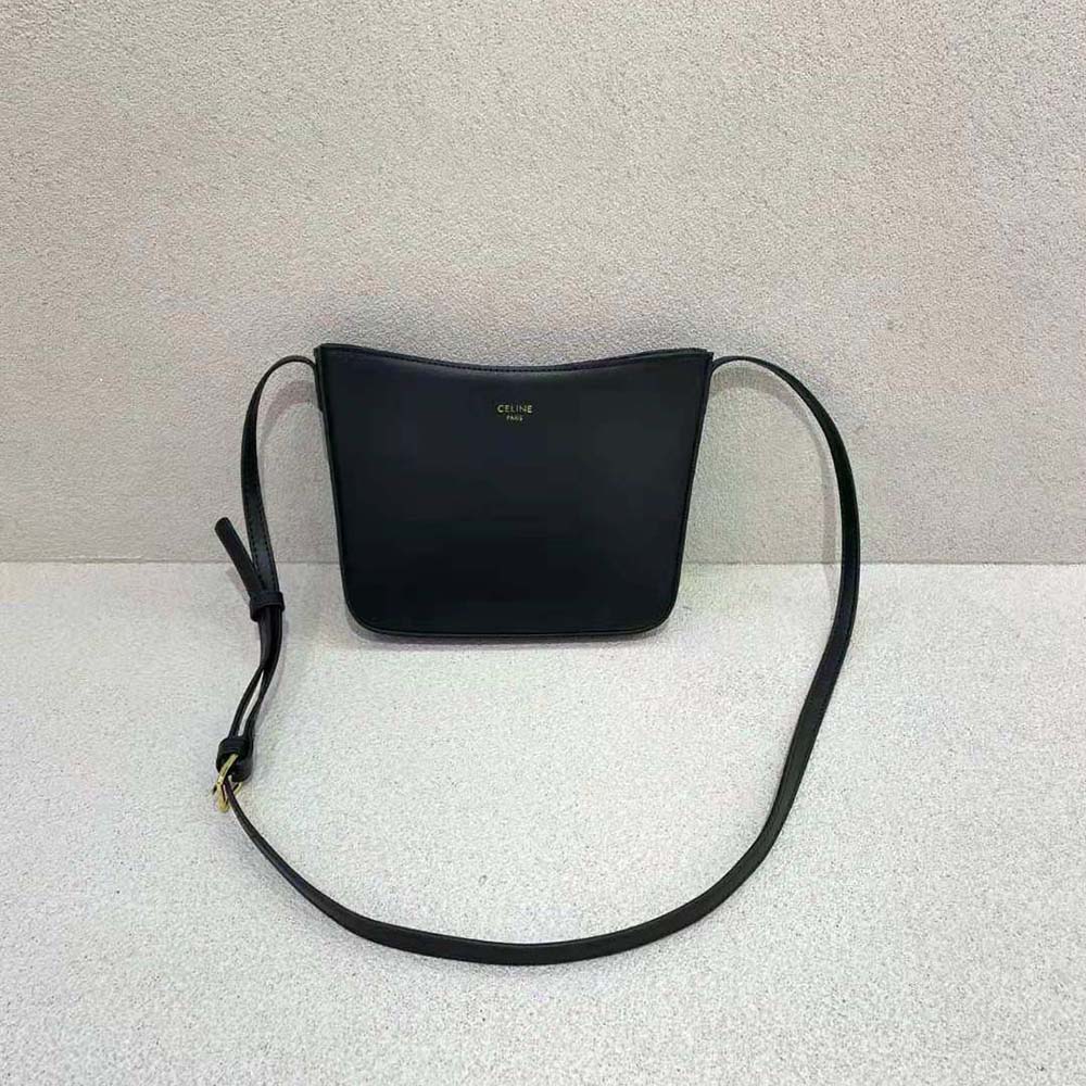 Close-up of gold hardware on Celine Women Medium Celine Croque Bag