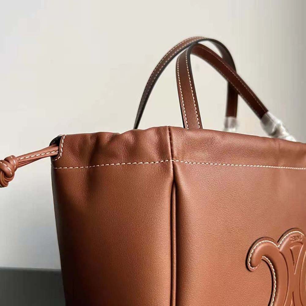 Celine Women Small Cabas Drawstring Cuir Triomphe in Smooth Calfskin - image 6