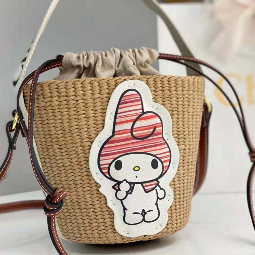 Chloe Women My Melody for Chloé Small Woody Basket - image 4
