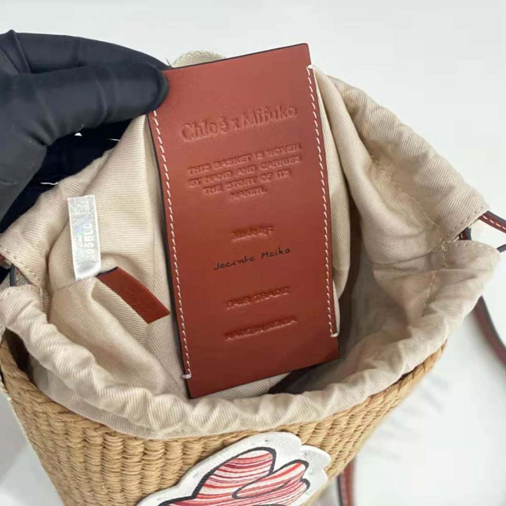 Chloe Women My Melody for Chloé Small Woody Basket - image 8