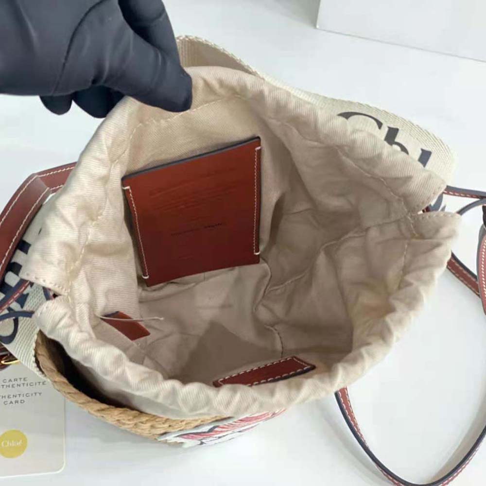 Chloe Women My Melody for Chloé Small Woody Basket - image 9