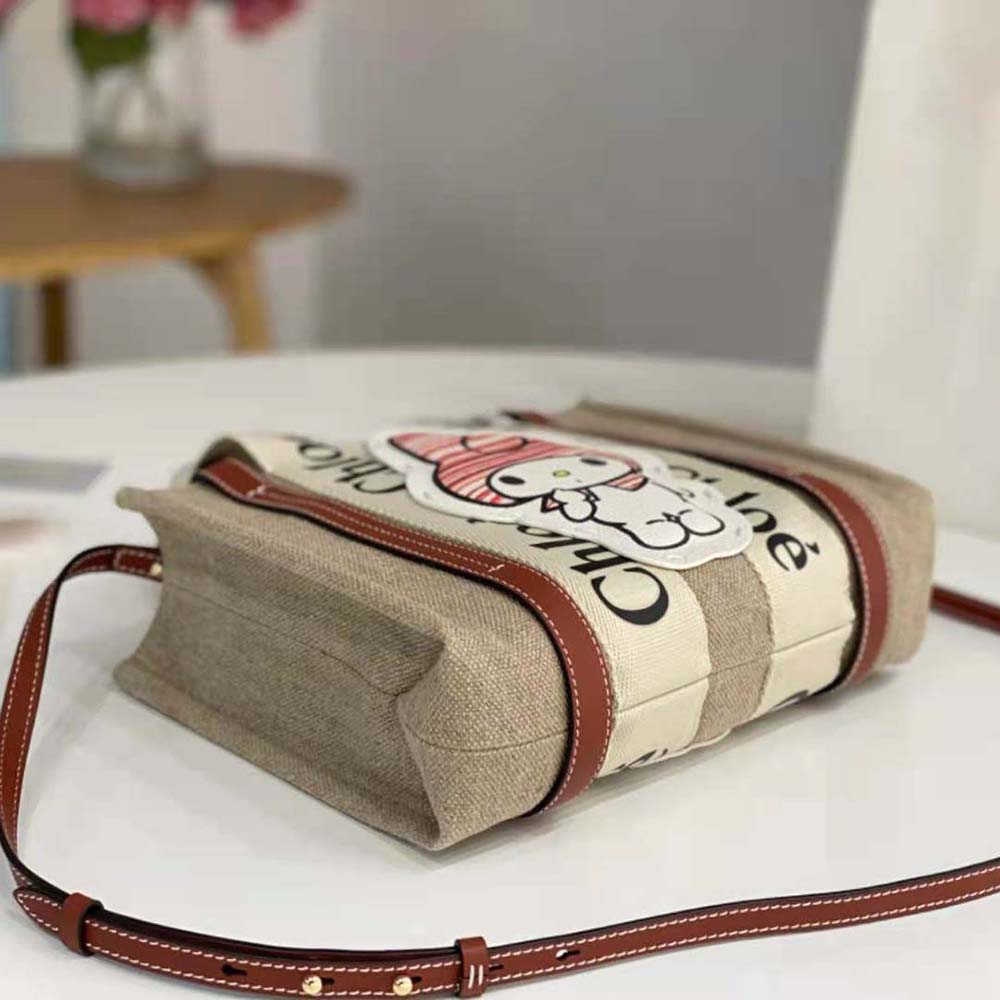 Chloe Women My Melody for Chloé Small Woody Tote Bag - image 6