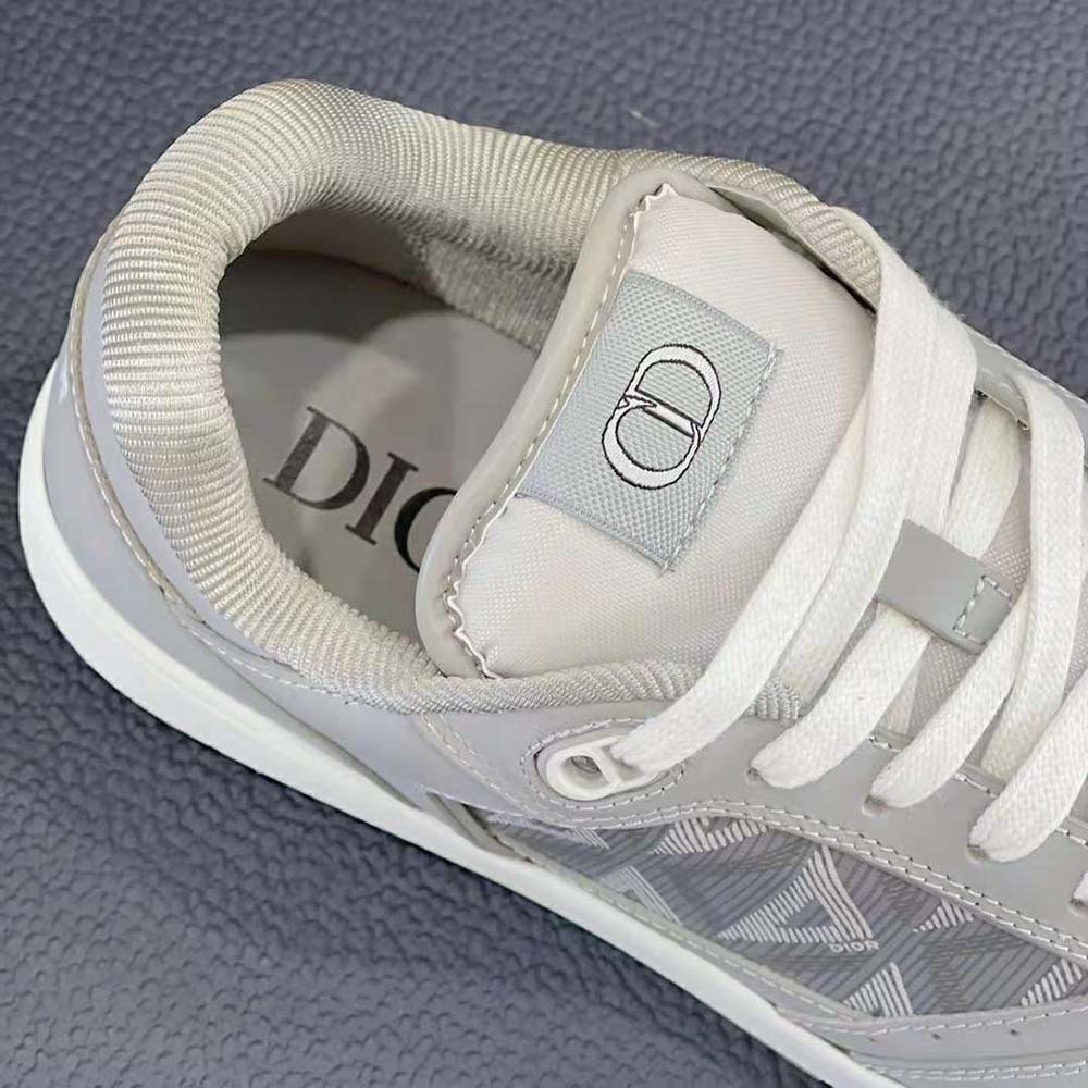 Dior Men B101 Sneaker Dior Gray Smooth Calfskin and CD Diamond Canvas - image 9