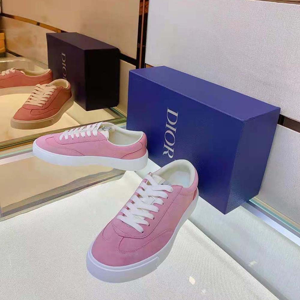 Dior Men B101 Sneaker Pink Nubuck Calfskin - image 4