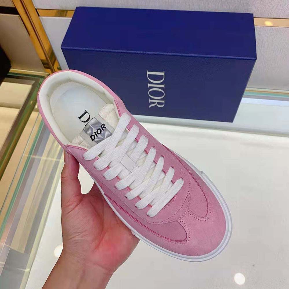 Dior Men B101 Sneaker Pink Nubuck Calfskin - image 8