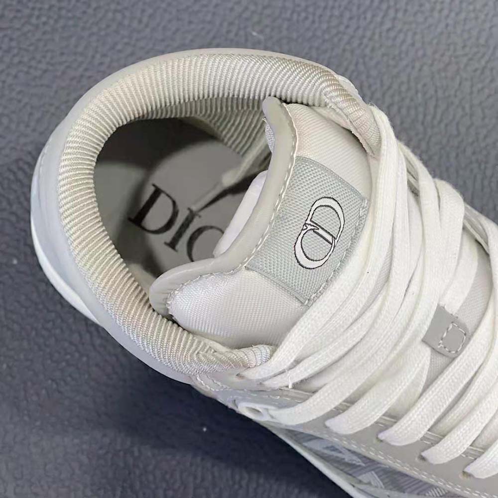 Dior Men B27 High-Top Sneaker Dior Gray Smooth Calfskin and CD Diamond Canvas - image 10