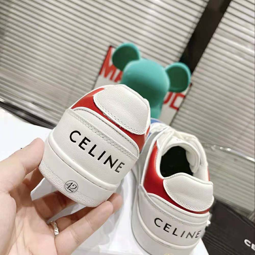Celine Men CT-04 Celine Trainer Low Lace-up Sneaker in Metallic Calfskin and Calfskin - image 9
