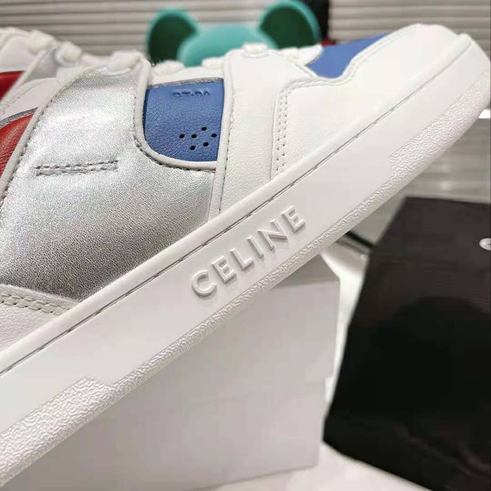 Celine Men CT-04 Celine Trainer Low Lace-up Sneaker in Metallic Calfskin and Calfskin - image 10