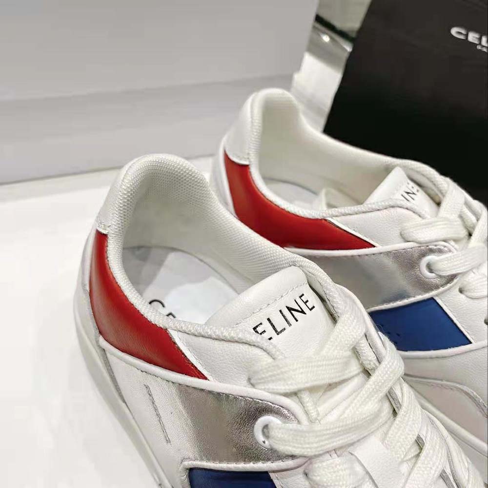 Celine Men CT-04 Celine Trainer Low Lace-up Sneaker in Metallic Calfskin and Calfskin - image 7