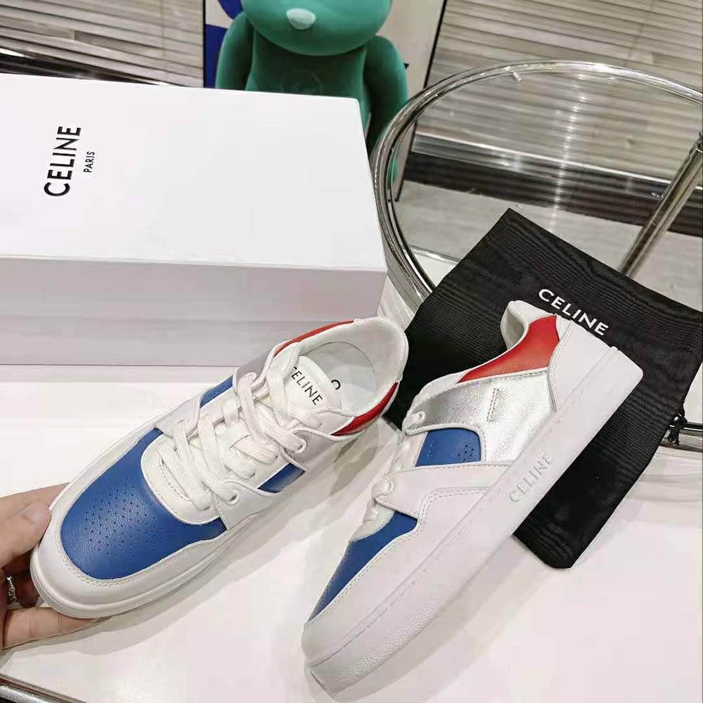 Celine Men CT-04 Celine Trainer Low Lace-up Sneaker in Metallic Calfskin and Calfskin - image 5