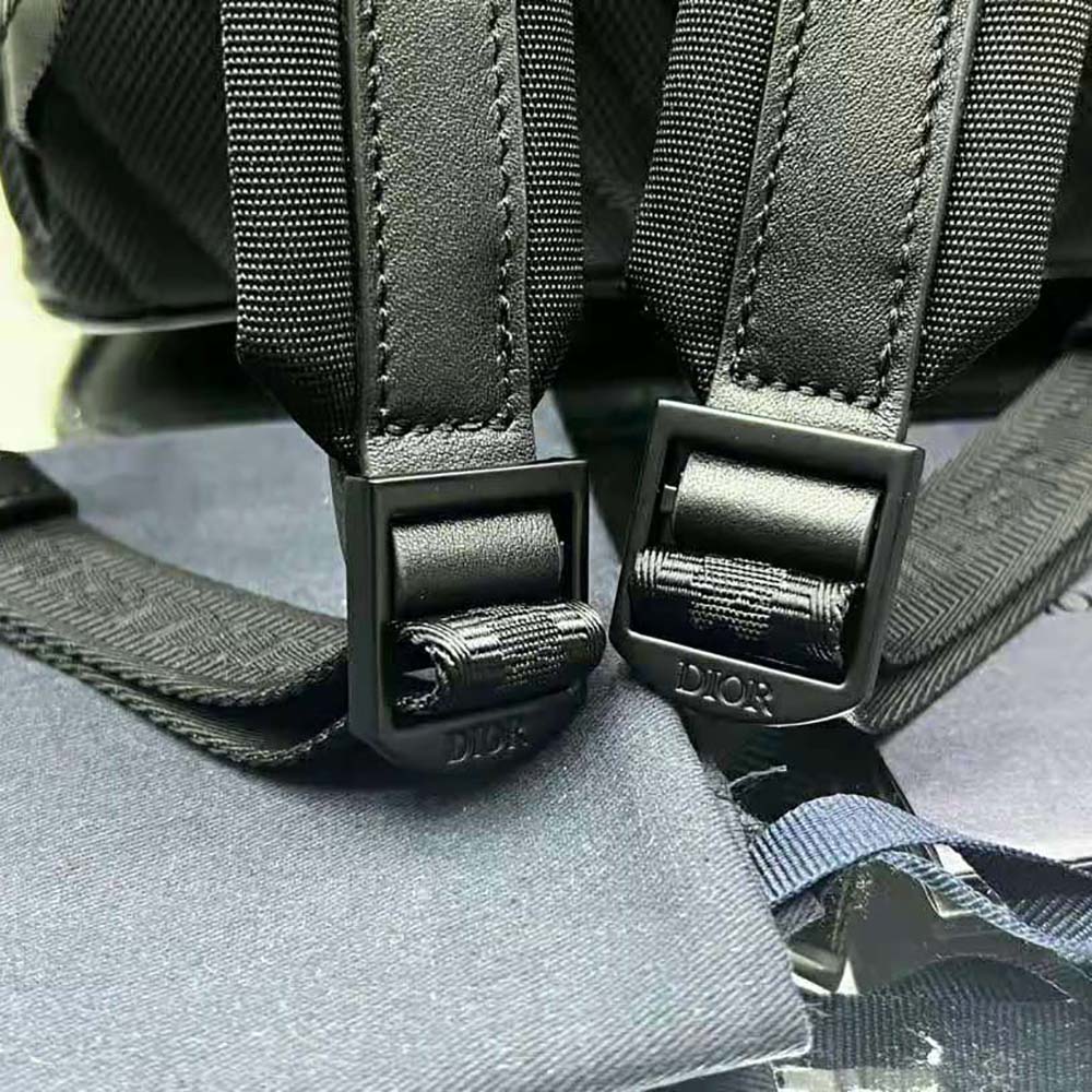 Dior Men Explorer Backpack Black CD Diamond Mirage Ski Capsule Nylon - image 9