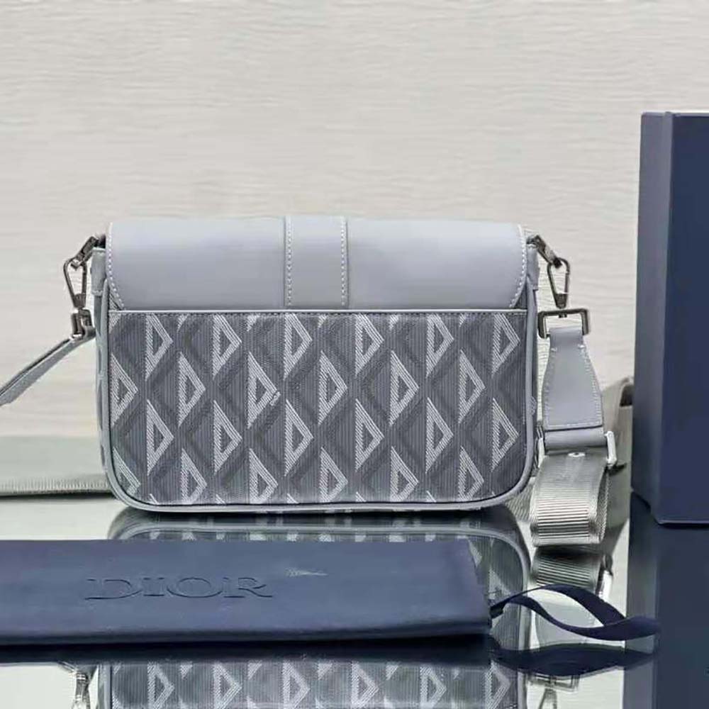 Side angle showing adjustable strap and silver-tone hardware
